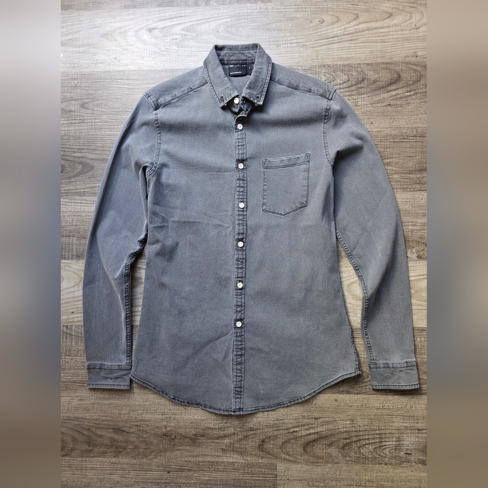 ASOS Design Men's Gray Denim Shirt